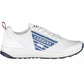 White Polyethylene Men Sneaker