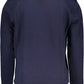 Blue Cotton Men Sweater