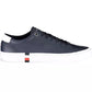 Blue Leather Men Sneaker