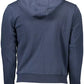 Blue Cotton Men Sweater