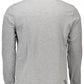 Gray Cotton Men Polo Shirt