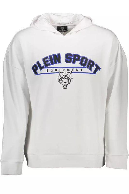 White Cotton Men Sweatshirt