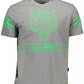 Gray Cotton Men T-Shirt