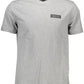 Gray Cotton Men T-Shirt