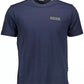 Blue Cotton Men T-Shirt