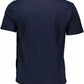 Blue Cotton Men T-Shirt