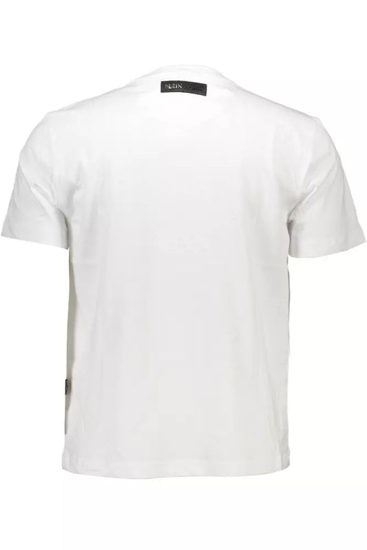 White Cotton Men T-Shirt