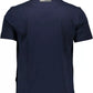 Blue Cotton Men T-Shirt