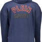 Blue Cotton Men Sweater