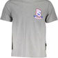 Gray Cotton Men T-Shirt