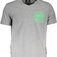 Gray Cotton Men T-Shirt