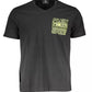 Black Cotton Men T-Shirt