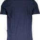 Blue Cotton Men T-Shirt