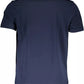 Blue Cotton Men T-Shirt