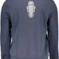 Blue Cotton Men Sweater