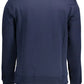 Blue Cotton Men Sweater