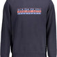 Blue Cotton Men Sweater