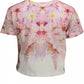 Chic Pink Embroidered Cotton Tee