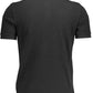 Black Cotton Men Polo Shirt