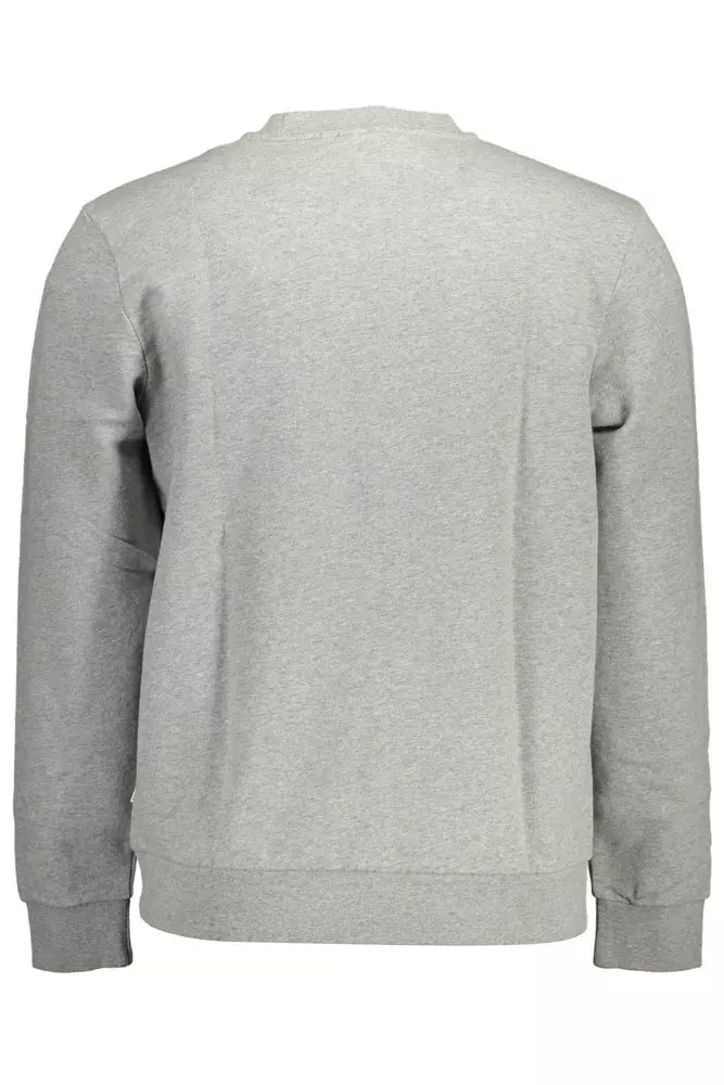 Gray Cotton Men Sweater