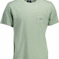 Green Cotton Men T-Shirt