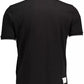 Black Cotton Men Polo Shirt