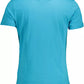 Blue Cotton Men T-Shirt