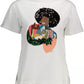 White Cotton Women T-Shirt