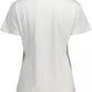 White Cotton Women T-Shirt