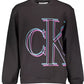 Black Cotton Men Sweater