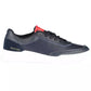 Blue Leather Men Sneaker