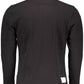 Black Cotton Men Polo Shirt