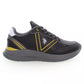 Black Polyester Men Sneaker