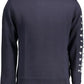 Blue Cotton Men Sweater