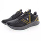 Black Polyester Men Sneaker