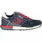 Blue Leather Men Sneaker