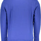 Blue Cotton Men Sweater