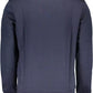 Blue Cotton Men Sweater