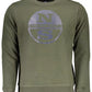 Green Cotton Men Sweater