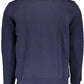 Blue Cotton Men Sweater