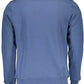 Blue Cotton Men Sweater