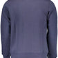 Blue Cotton Men Sweater