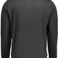 Black Cotton Men Sweater