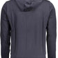 Blue Cotton Men Sweater