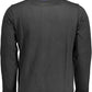 Black Cotton Men Sweater