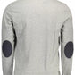 Gray Cotton Men Polo Shirt