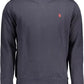 Blue Cotton Men Sweater