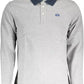 Gray Cotton Men Polo Shirt