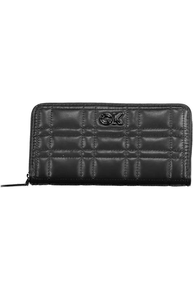 Black Polyester Women Wallet