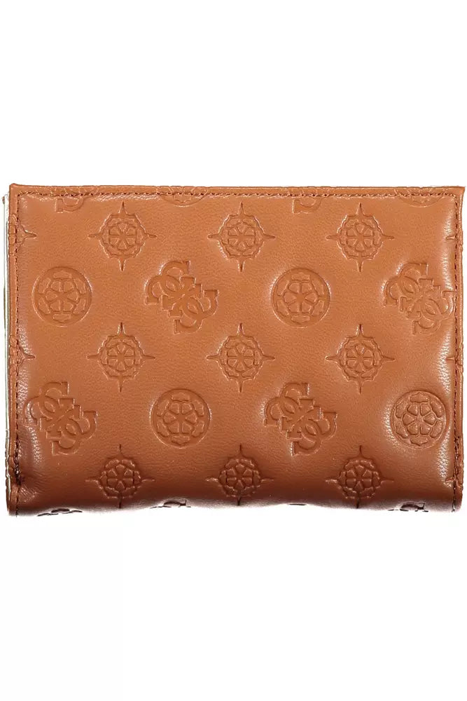 Brown Polyethylene Women Wallet